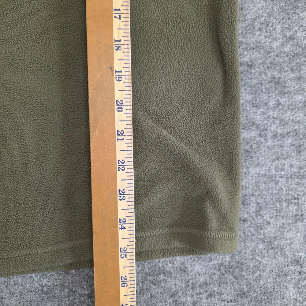 The‎ North Face Pullover Mens Medium Green Fleece 1/4 Zip Polartec Casual Jacket